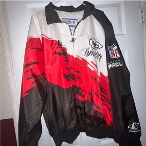 vintage 90s Logo Athletic Color Splash Kansas City Chiefs Windbreaker jacket